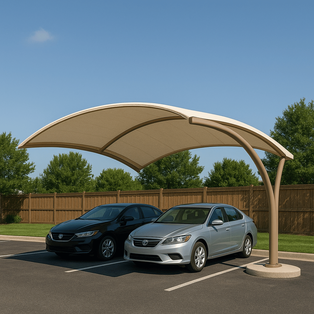 Solar car parking shade UAE